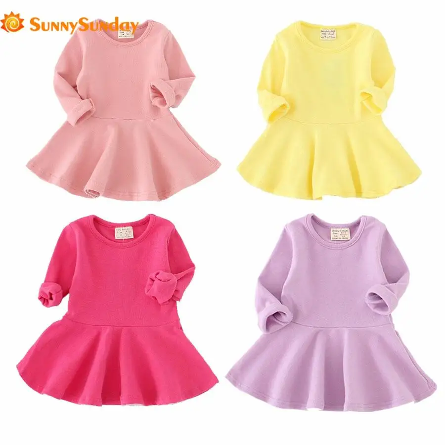 2020 Limited Special Offer Knee-length Girls Dress Spring Autumn Cotton Kids For Long Sleeve Clothes Princess Girl Party | Детская