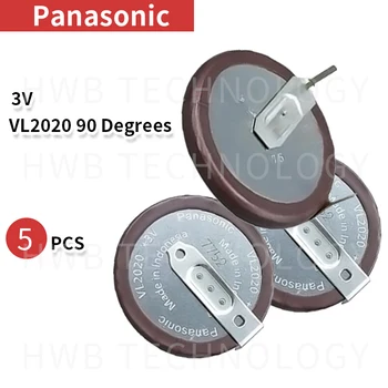 

5pcs 100% Original VL2020 Car Key Fobs With Legs 90 degrees Rechargeable For PANASONIC Button Battery Free shipping