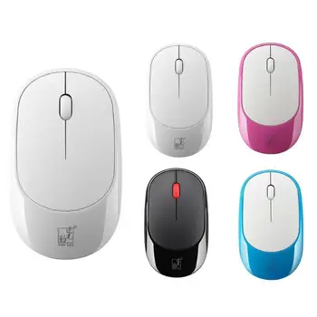 

2.4GHz Wireless Mouse Mute 1600DPI 3 Keys Optical Mice w/Wireless Adapter