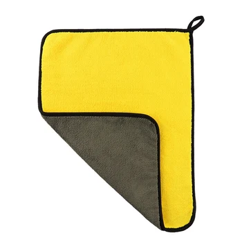 

1pc Thick Plush Car Wash Microfiber Towel Cleaning Reusable Super Absorbent Car Care Polishing Buffing Drying Detailing Cloth