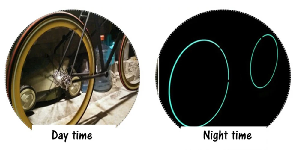 Bicycle Reflective Glow Tape Self-adhesive Sticker Luminous Bike Tape Fluorescent Glowing Dark Striking Warning Bike Tape BC0192 (6)