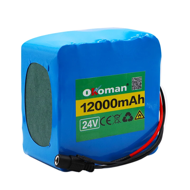 Okoman 24V 12Ah литиевая аккумуляторная батарея электрический велосипед педаль скутер