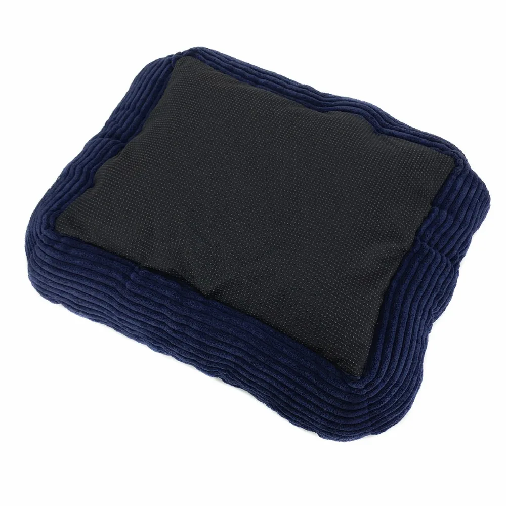 Collapsible Cotton Corduroy Fleece Dog Bed Pet Bed for Cats and Dogs Breathable Super Comfy Pet Mats