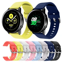 20mm Silicone Watchband for Samsung Galaxy Watch 42mm Active2 40mm 44mm Band Bracelet Gear Sport S2 Strap for Huami Amazfit BIP