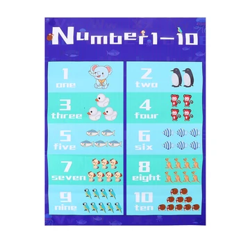 

1pc Educational Chart Language 123 Early Learning Chart for Childhood Learning