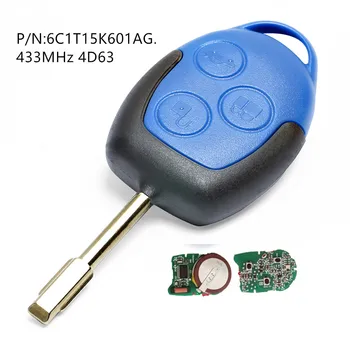 

Aftermarket Remote Key FOB 3 Button 433MHz 4D63 Chip for Ford Transit WM VM 2006-2014 FO21