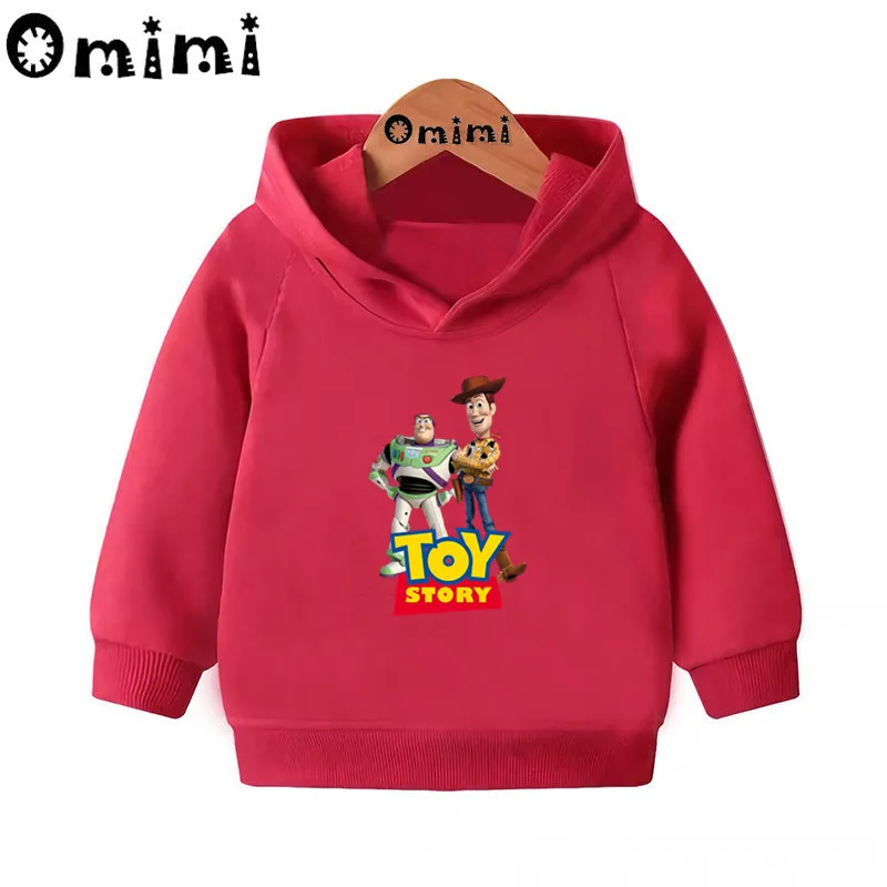 Toy Story Базз Лайтер/Вуди толстовки детские толстовки с капюшоном крутой пуловер для малышей топы для девочек и мальчиков, осенняя одежда KMT5318