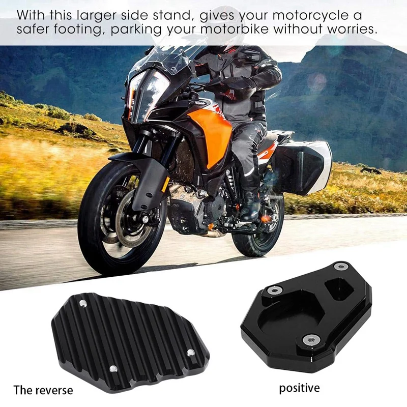 Подставки боковой удар подставка расширения пластина замещать для KTM 1050 1090 1190 1290 Приключения 2013