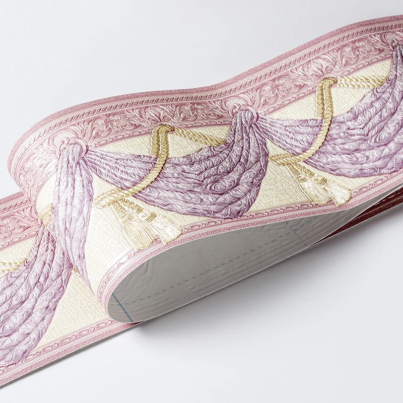 1х самоклеющиеся стены плинтус границы винил водонепроницаемый Декор цветочный