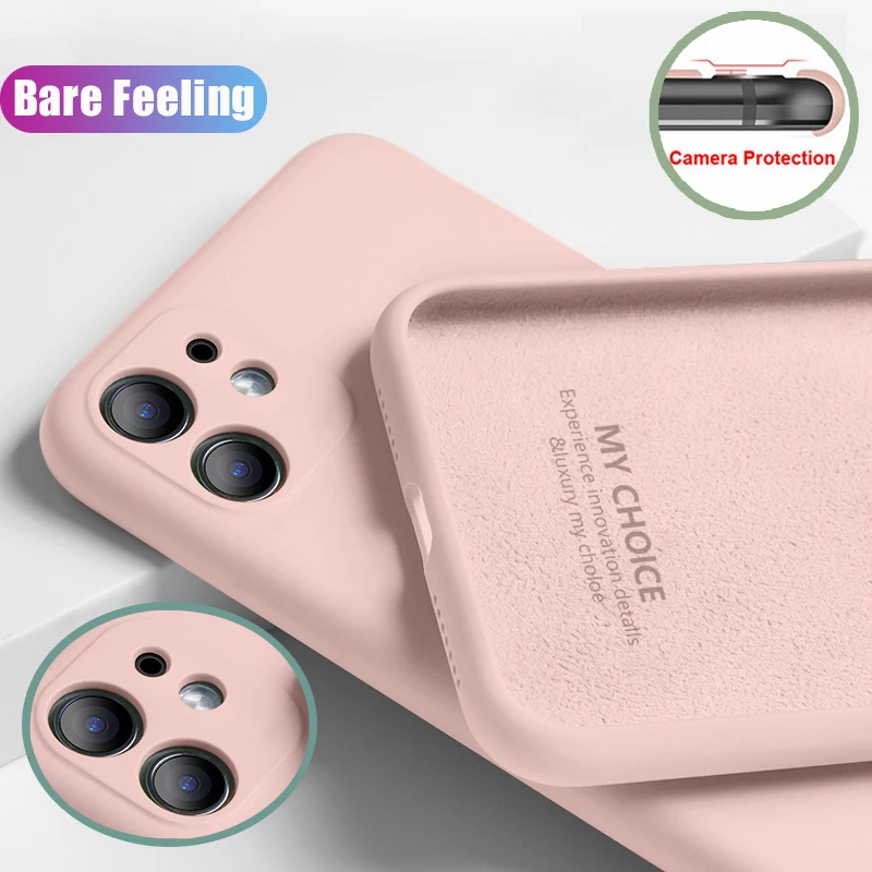 Чехол из жидкого силикона для iPhone 11 Pro Max роскошный защитный чехол объектива