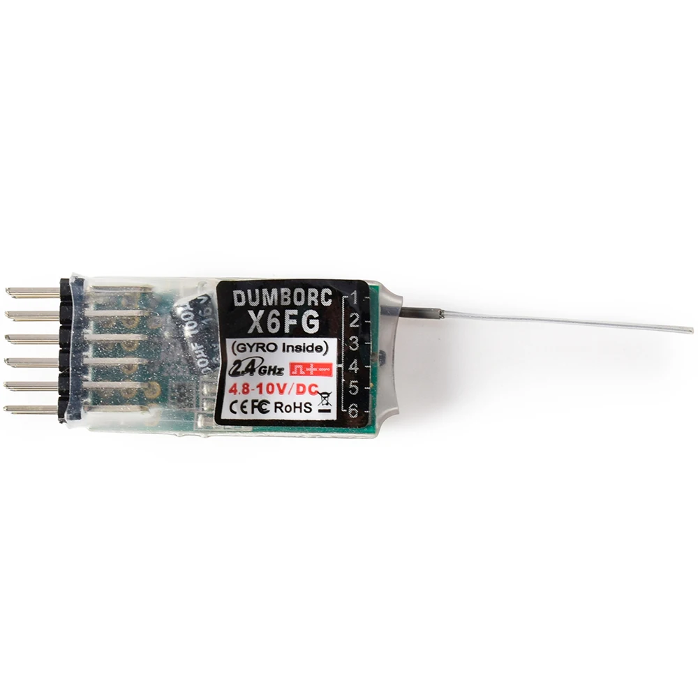 MOUDOAUER – Télécommande DumboRC X6FG 2,4 GHz Avec Gyroscope, Accessoire RC 6 Canaux