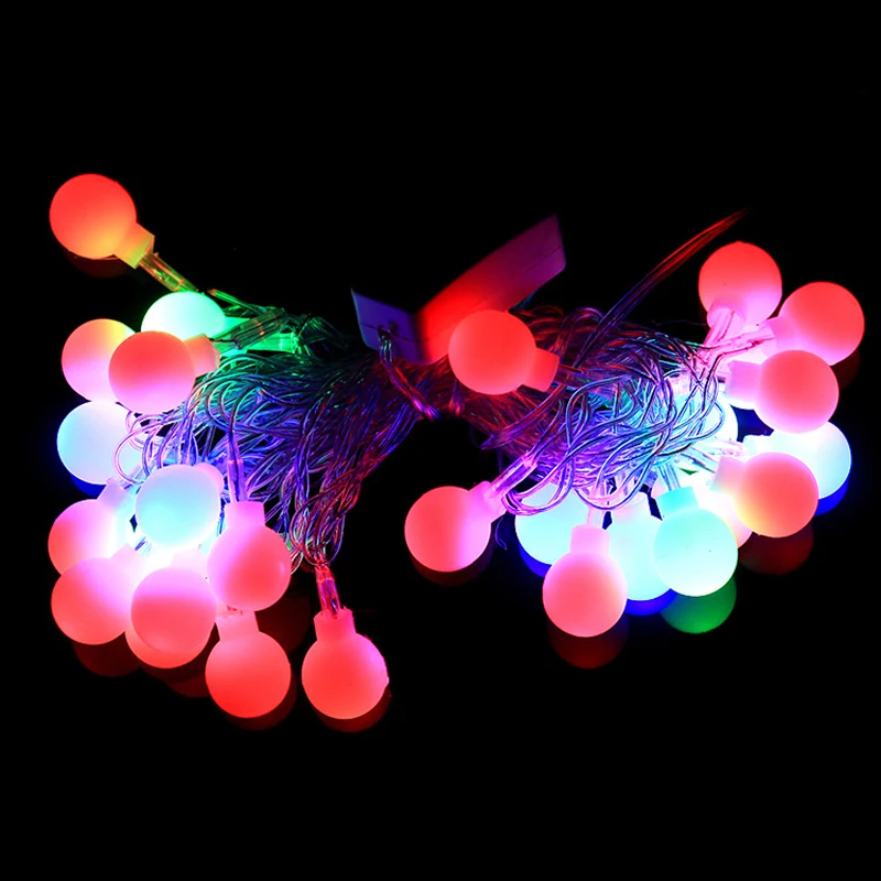 8M Battery Waterproof Fairy Garland LED Ball Decorative String Lights For Christmas Tree Wedding Home Indoor Decoration Navidad