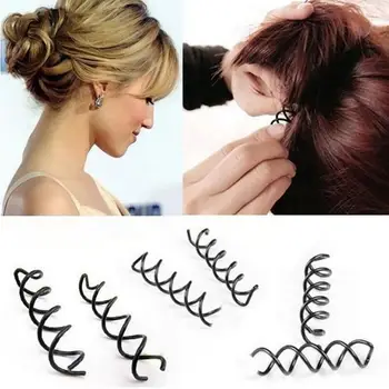 

12Pcs Lady Twist Bobby Pin Twist Barrette Metal Spiral Spin Screw Pin Clip Hairpin Hairpins Hair Clip Accessories