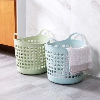 

Plastic Large Laundry Basket for Dirty Clothes Organizer Laundry Hamper Washing Clothes Box Snacks Clothing Storage Basket