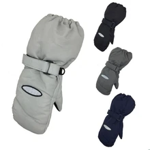 1 пара, зимние уличные детские лыжные перчатки, толстые теплые ветрозащитные водонепроницаемые детские варежки