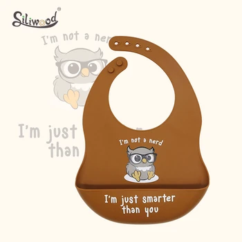 

Food Grade Silicone Baby Bibs Waterproof Bib for Newborn Boy Girl Feeding Towel Burp Cloth Animal Picture