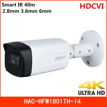 

Dahua 4K HDCVI Camera CVI CVBS AHD TVI Switchable Smart IR 40m 2.8mm 3.6mm 6mm Optional for CCTV Systems HAC-HFW1801TH-I4