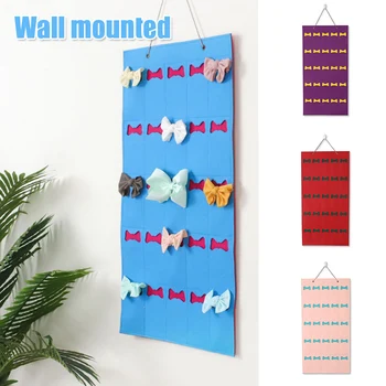 

Newly 25 Pockets Felt Hanging Bag Sunglasses Storage Hair Clips Jewelry Display Wall Hanging Bag Organizer