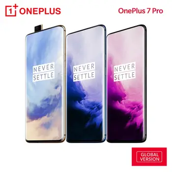 

OnePlus 7 Pro Global Version Unlock Phone Smartphone 48 MP Camera Snapdragon 855 Octa Core Android Mobile UFS 3.0 NFC