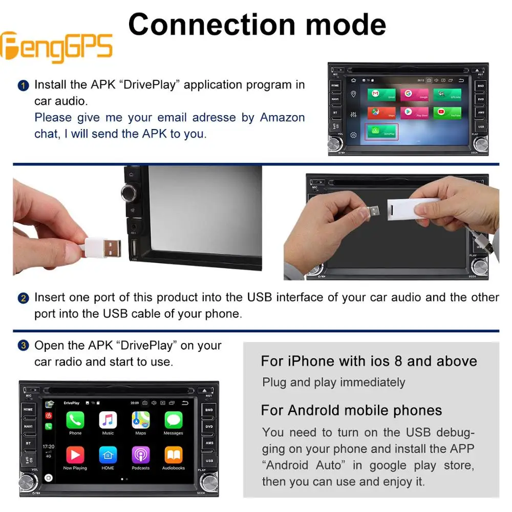 Apple Carplay Android Auto Dongle Stick Adapter Module Usb Smart Link For Android Car Navigation Player Mini Phone Vehicle Camera Aliexpress