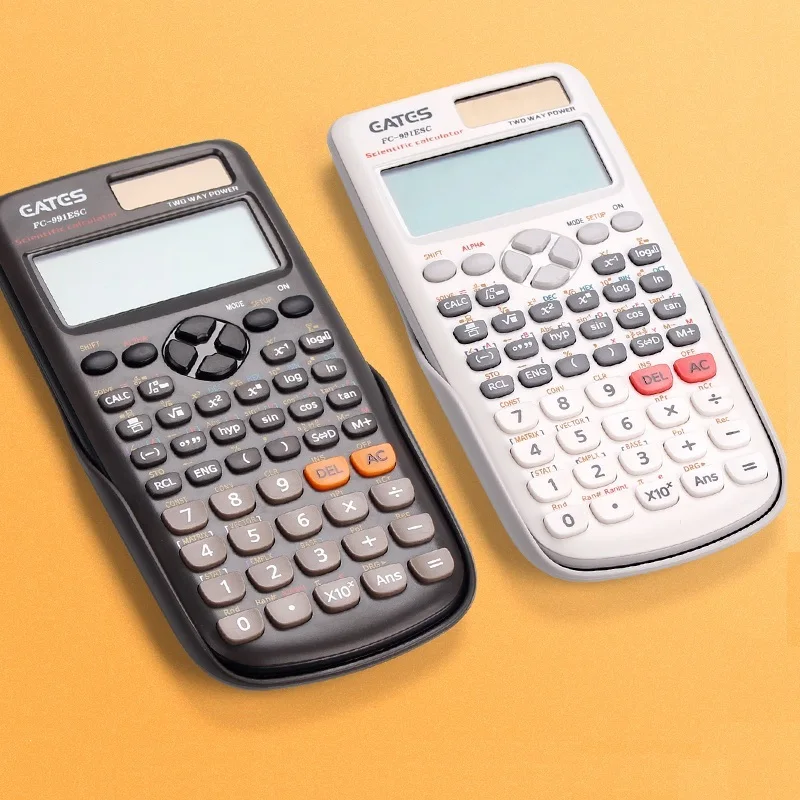 

FX-991ES-C Original Scientific Calculator 471 functions for school office two ways power solar and battery