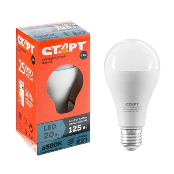 

LED lamp "Start" Eco, E27, 20 W, 6500 K, 230 V, cold white 4788785