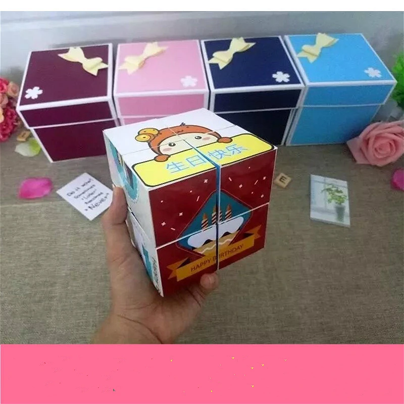 Взрыв Альбом diy на заказ коробка бесконечная флип фото творческий ручной работы