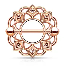 1 шт. Племенной щит ниппель кольцо с 316L хирургическая сталь штанги ювелирные изделия с подвеской в виде соски пирсинг носа