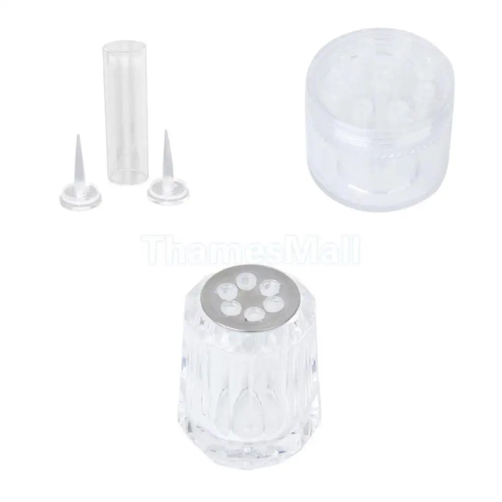 Round Shrimp Feeding Dish with 8 Holes Aquarium Tank Planaria Trap Catcher