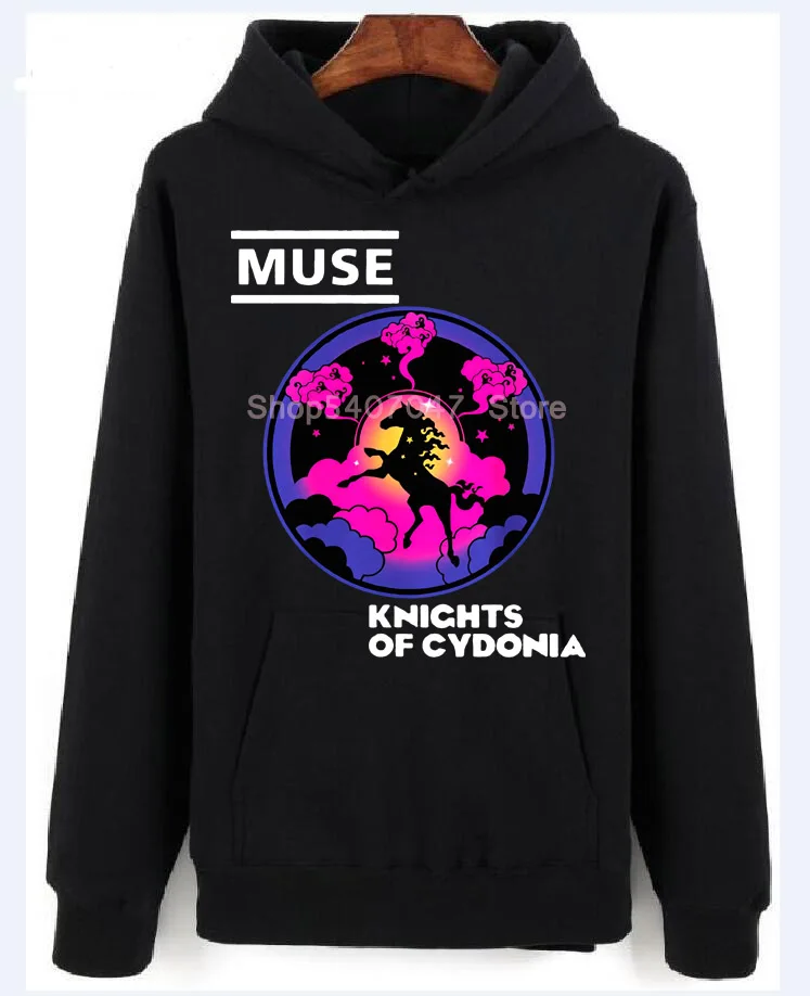 MUSE Рыцари Cydonia Rock Band Винтаж Перепечатка дизайн толстовки с капюшоном