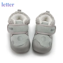 

Newborn Baby Girl Boy Shoes Autumn Winter Infant Booties Cotton Warm Non-slip Rubber Soft Toddler Shoes Unisex First Walkers