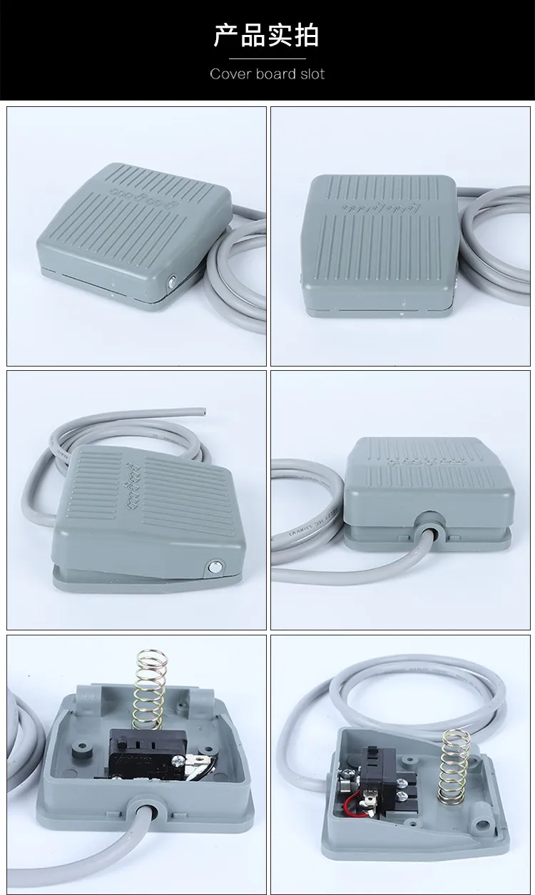 energia, pé pedal auto-reset com fio 1 metro