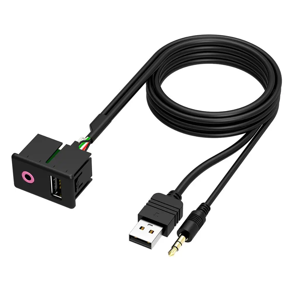 Автомобильный Кабель CHELINK 1 5 м для скрытого монтажа Автомобилей 3 мм USB AUX разъем