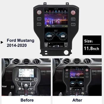 

PX6 2 Din Car Radio Bluetooth Screen Android 9.0 GPS Navigation Multimedia Player For Ford Mustang 2014 2018 AutoRadio Head Unit