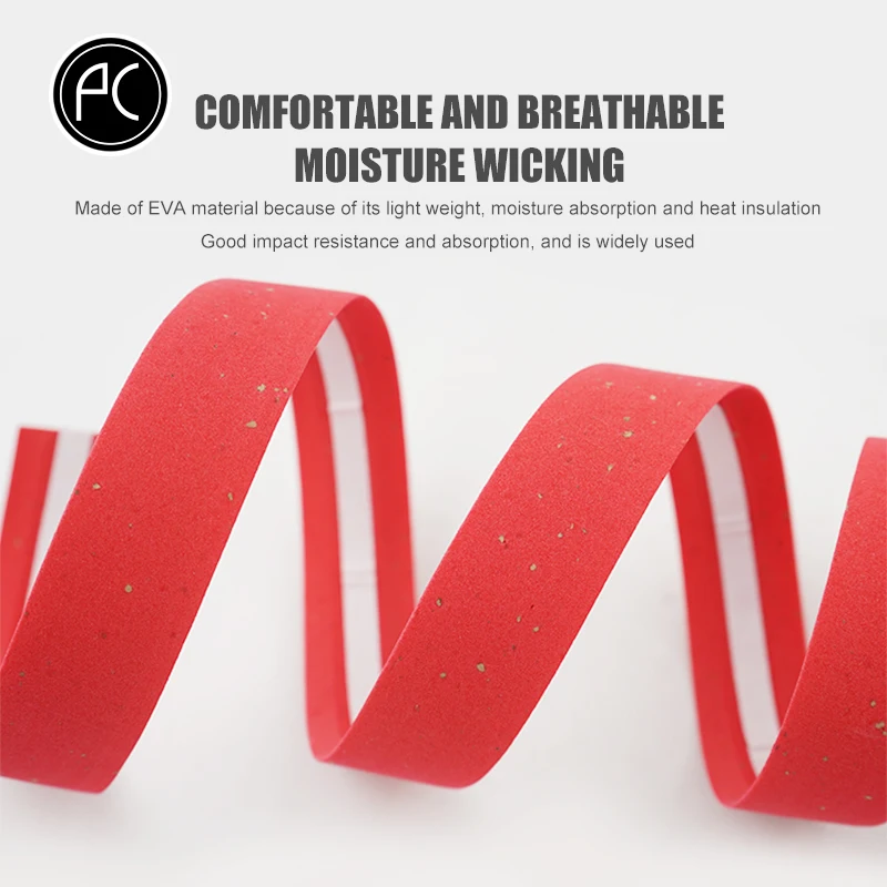 Cycling Bicycle Handlebar Tape EVA Cork dust Belt +2 Bar
