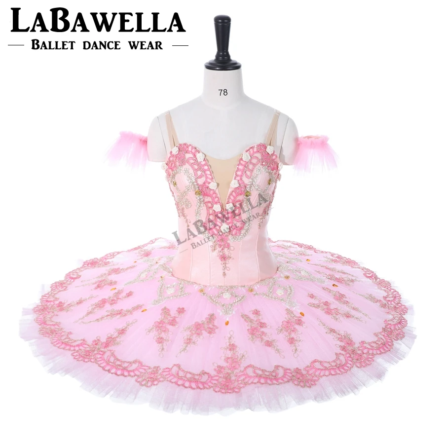 Adult Professional Tutus Cream Pink Platter Performance Fairy Doll BT9055 Pancake Tutus Women Classical Ballet Stage Costumes