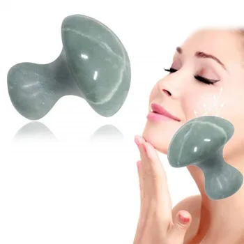 

Mushroom-Shape Jade Natural Massaging Stone Hand Vola Ball Smooth Healing Sphere Exercise Physique Slimming Relaxation Massager