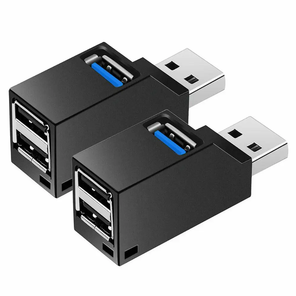 Usb 3.0 hub adaptador extensor mini divisor caixa 3 portas para computador portátil macbook telefone móvel de alta velocidade u leitor de disco para xiaomi