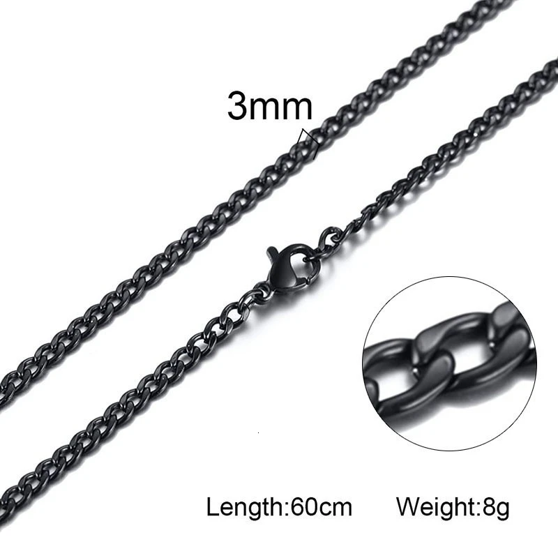 NC-520-60B Серебряное, золотое, сплошное ожерелье, цепочка, звено, для мужчин, колье из нержавеющей стали, мужские, Женские аксессуары, мода - Окраска металла: NC-520-60B
