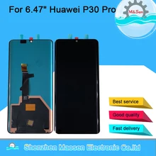 M& Sen для 6,4" huawei P30 Pro VOG-L29 VOG-L09 OLED ЖК-дисплей+ сенсорная панель дигитайзер без отпечатков пальцев