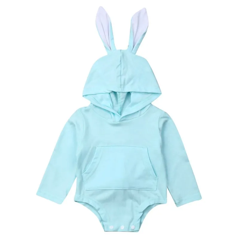 Baby Girl Bodysuits Infant Baby Long Sleeve Hooded Design Rompers Kids Girls Boys Bodysuit Jumpsuit Newborn Clothes - Цвет: L