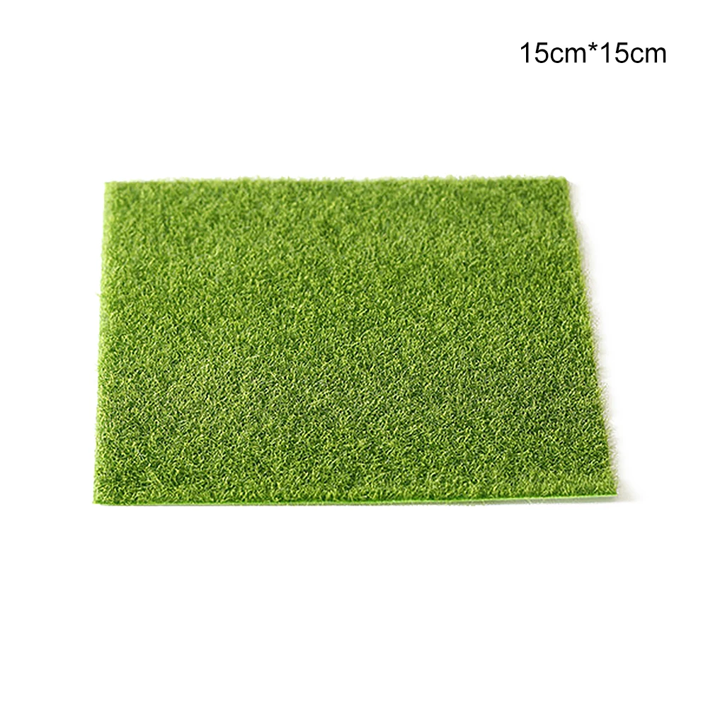 2 размера, искусственный коврик для травы, пластиковая трава для газона, зеленый, миниатюрный садовое украшение, трава для миниатюрного сада, инструменты для кукольного домика - Цвет: 02