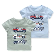 Детская одежда в Корейском стиле; детская летняя футболка с короткими рукавами с героями мультфильмов; детская одежда; поколение полных детей Alibaba