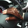 Gours Spring Men's Genuine Leather Gloves Driving Unlined 100% Deerskin Half Fingerless Gloves Fitness   2