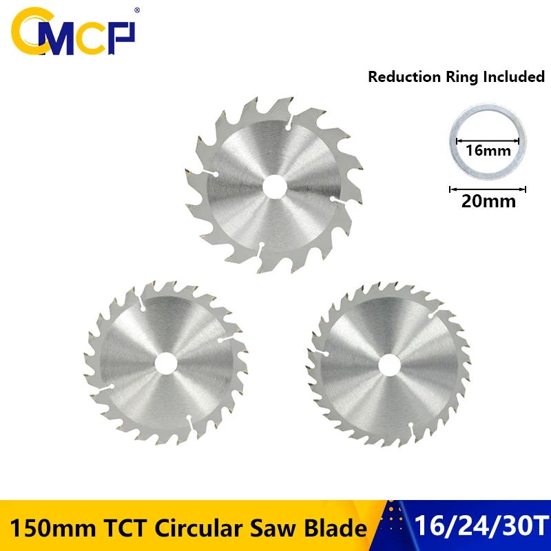 CMCP Wood Circular Saw Blade Diameter 150mm 16 24 30 Teeth TCT Carbide Tipped Cutting Disc | Инструменты