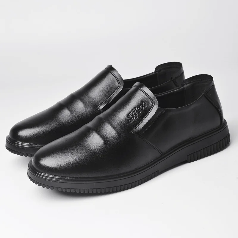 slip-on Мужская модная дышащая обувь шеф-повара; нескользящая рабочая обувь для кухни; Водонепроницаемая Обувь из мягкой кожи; обувь для работы; zapatos de hombre - Цвет: slip-on
