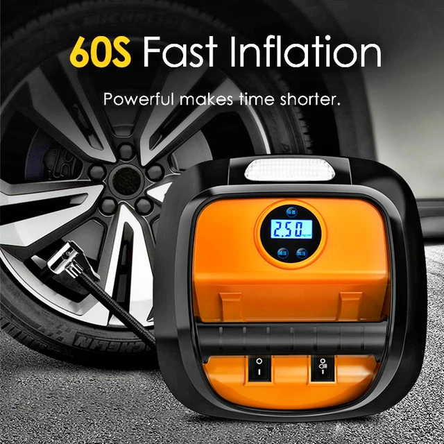 Tragbare Auto Luftpumpe 12V Automobil Reifen Schnelle Inflator Mini  Elektrische Auto für Auto LED Digital Display Luft Kompressor - AliExpress