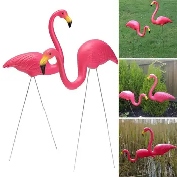 

Gardening Decor Artificial Flamingo Outdoor Decoration Garden 3pcs/Lot
