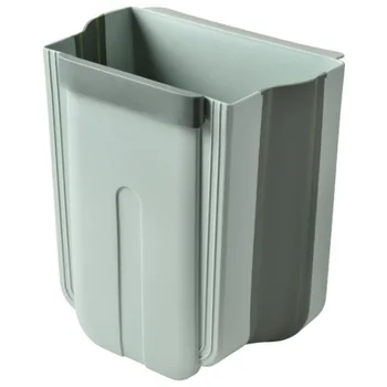 

Folding Trash Can Kitchen Cabinet Garbage Door Hanging Can Wall Mounted Trash Bin Car Toilet Waste Storage