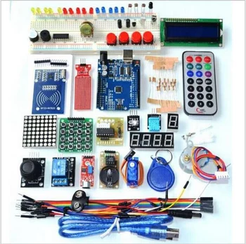 Free Shipping Upgraded Advanced Version Starter Kit the RFID learn Suite Kit LCD 1602 for Arduino UNO R3 1